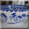 D30. Blue and white pottery bowl. 